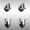 Service Caster 3 Inch 316SS Soft Rubber Wheel Swivel Top Plate Caster Brake 2 Rigid SCC, 2PK SCC-SS31620S314-SRS-TLB-2-R-2 - alternate 1